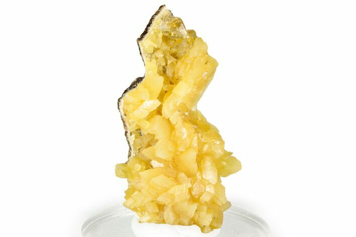 Honey Colored Barite Crystals on Fluorescent Calcite - Elk Creek #330350